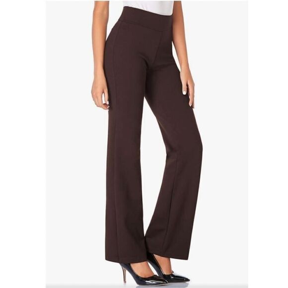 Tapata dark brown bootcut pull on pants XL stretchy slimming - Picture 1 of 11